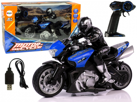 Motociclete R/C - motocicleta-rc-sport-albastra-scara-1-10-2-4ghz-35m-Bebelul