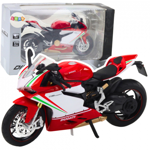 Jucarii Copii - motocicleta-sport-metal-rosu-1-12-lumini-sunete-Bebelul