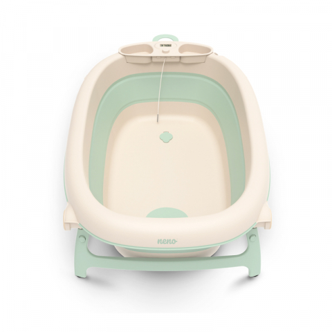 Cadita pliabila bebelusi cu termometru si suport – Neno Lucy [4]