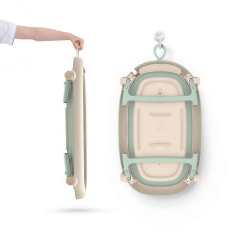 Cadita pliabila bebelusi cu termometru si suport – Neno Lucy [3]