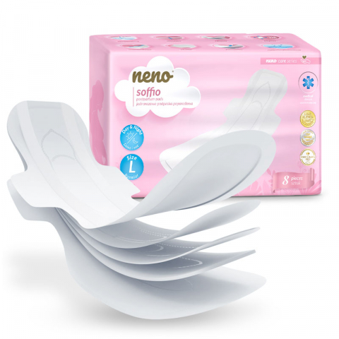 Igiena si ingrijire - Neno Soffio – absorbante postpartum medicale ultra-subțiri cu 4 aripioare