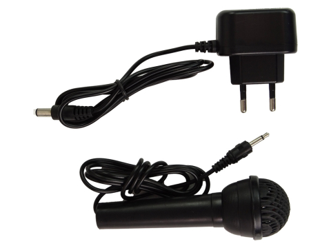 Orga electronica cu microfon pentru copii, clape luminoase, volum/tempo, suport partituri, neagra (3+ ani) [3]