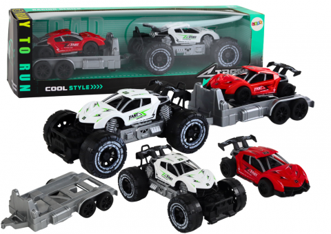 Jucarii Copii - set-masini-off-road-sport-platforma-remorcare-Bebelul