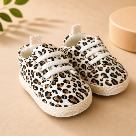 Botosi - Pantofi bebelusi leopard Leoncino marimi 18 si 19