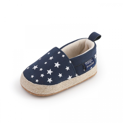 Pantofiori bleumarin tip mocasini cu stelute [7]
