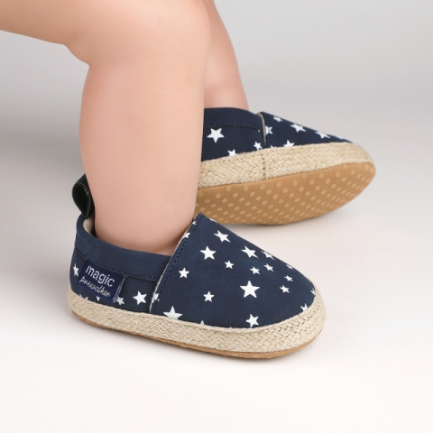 Pantofiori bleumarin tip mocasini cu stelute [8]