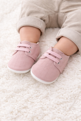 Pantofiori brodati fetite roz BEBLUX [3]