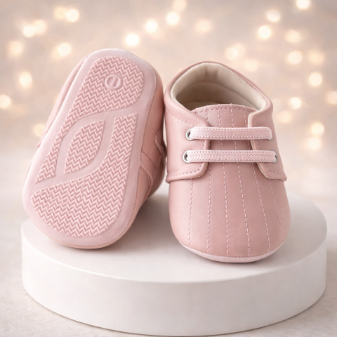 Pantofiori brodati fetite roz BEBLUX [1]