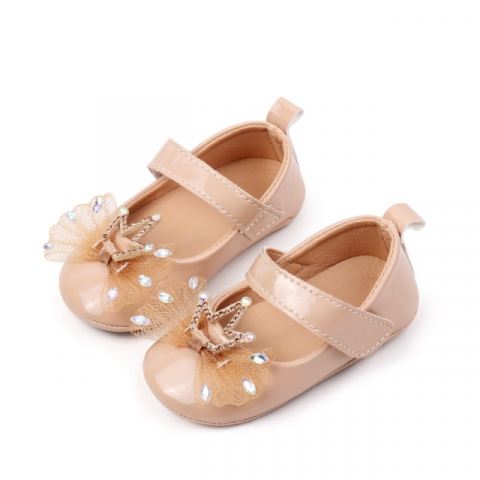 Imbracaminte, incaltaminte - Pantofiori CREM din piele ecologica lacuita - Princess