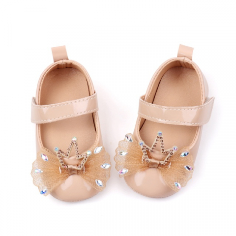 Pantofiori CREM din piele ecologica lacuita - Princess [3]