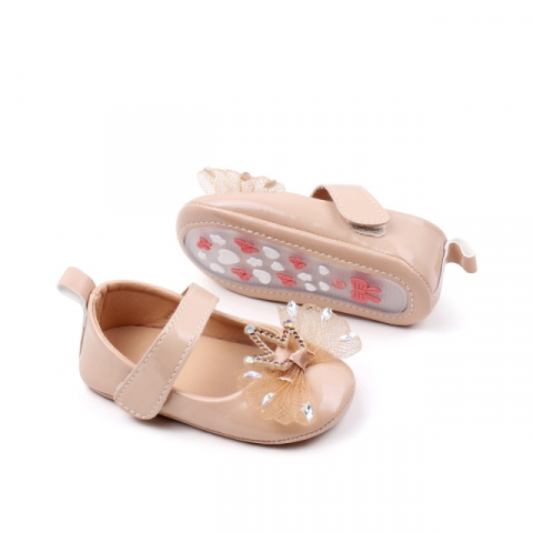Pantofiori CREM din piele ecologica lacuita - Princess [1]