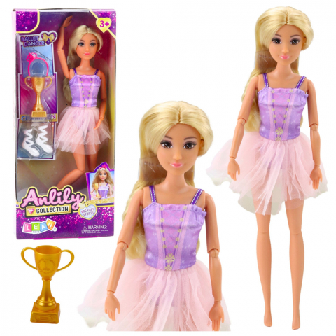 Jucarii Copii - Papusa Anlily Balerina in Rochie – eleganta si articulații mobile