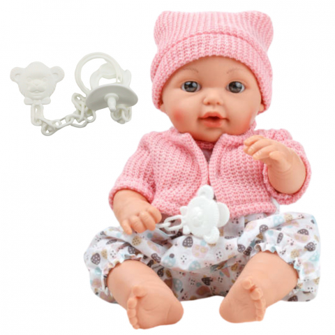 papusa-bebelus-pulover-caciulita-suzeta-sunete-30cm-Bebelul [1]