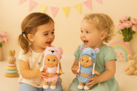 Jucarii Copii - Păpuși Tiny Treasure – Set 2 Bucăți, 18 luni+