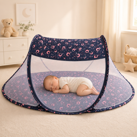 Patuturi - Patut pliabil cu plasa protectie pentru bebelusi, portabil