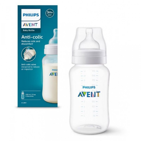 Biberoane, tetine, sterilizatoare si accesorii - Philips Avent - Biberon anti-colici 330ml