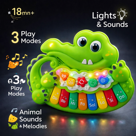 Interactive, educative si muzicale - Pian interactiv - Bebelul