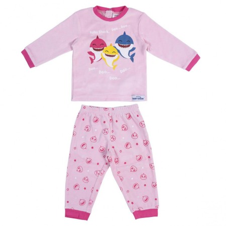 Ofertele momentului - Pijama fetite Baby Shark cu licenta 12 luni+