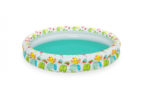 Piscina 3 in 1 cu minge si inel gonflabil 122 x 20 cm Bestway 51124 [3]