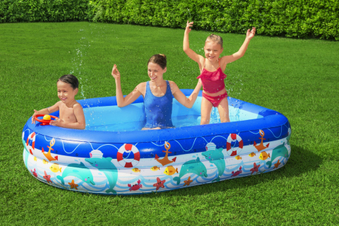 Piscine copii - Piscina gonflabila cu acoperis 213 x 155 x 132 cm Bestway 54370