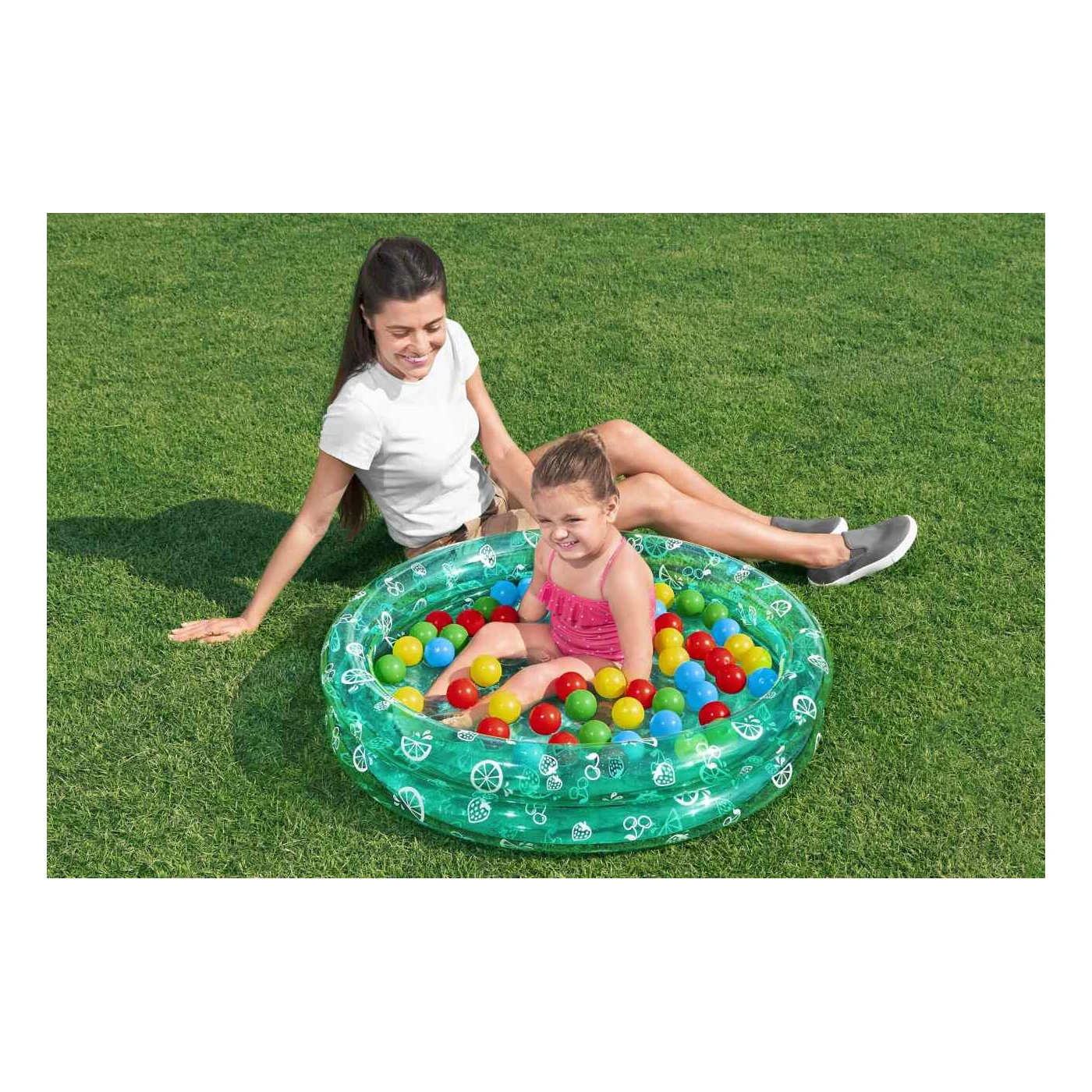 Piscină gonflabilă 2 în 1 Bestway cu bile colorate pentru copii mici [2]