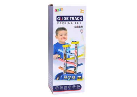 Pista tip tobogan pentru masinute colorate, 6 masinute [2]