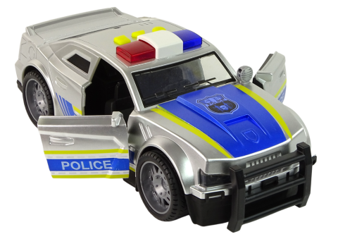 Police Car 1:14 Silver cu Lumini si Sunete [2]