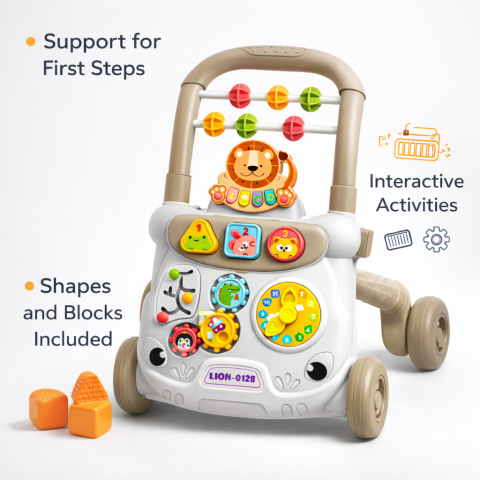 Transport Bebe - premergator-interactiv-animale-gri