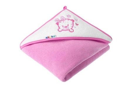 Prosop cu Glugă 100x100 Bumbac - Pisicuță ROZ [1]