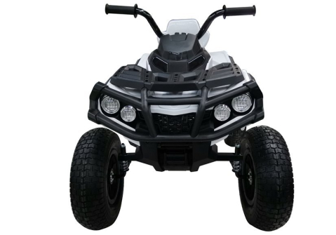 ATV Electric BDM0906, Alb, Roți Cauciuc, 12V 7Ah, Piele Ecologică [2]