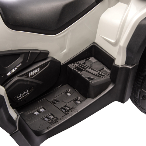 Quad Can-Am Outlander 4x4 DK-CA005 electric pentru copii, 24V 7Ah, 4 motoare 200W, roti EVA, scaun piele, GRI, 3-8 ani [7]