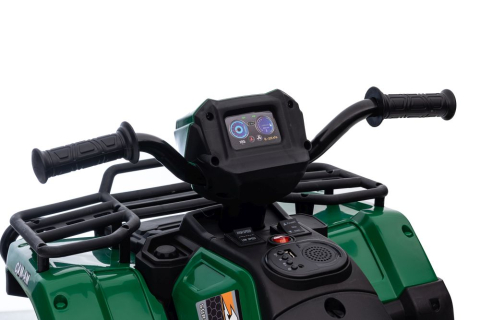 Quad Electric JC915 Verde, Baterie 12V, Roti Plastic, Lumini, Sunete, MP3, USB, 3 ani+ [19]
