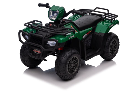 Quad Electric JC915 Verde, Baterie 12V, Roti Plastic, Lumini, Sunete, MP3, USB, 3 ani+ [10]