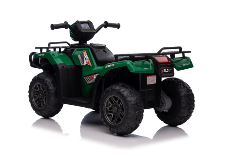 Quad Electric JC915 Verde, Baterie 12V, Roti Plastic, Lumini, Sunete, MP3, USB, 3 ani+ [5]