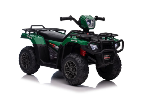 Quad Electric JC915 Verde, Baterie 12V, Roti Plastic, Lumini, Sunete, MP3, USB, 3 ani+ [9]