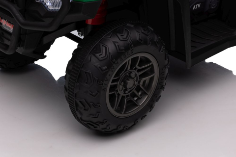 Quad Electric JC915 Verde, Baterie 12V, Roti Plastic, Lumini, Sunete, MP3, USB, 3 ani+ [13]