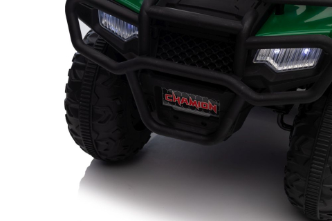 Quad Electric JC915 Verde, Baterie 12V, Roti Plastic, Lumini, Sunete, MP3, USB, 3 ani+ [14]