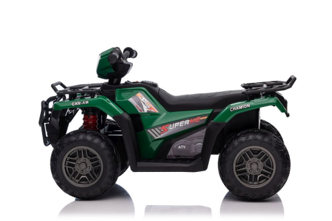 Quad Electric JC915 Verde, Baterie 12V, Roti Plastic, Lumini, Sunete, MP3, USB, 3 ani+ [4]
