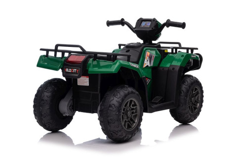 Quad Electric JC915 Verde, Baterie 12V, Roti Plastic, Lumini, Sunete, MP3, USB, 3 ani+ [7]