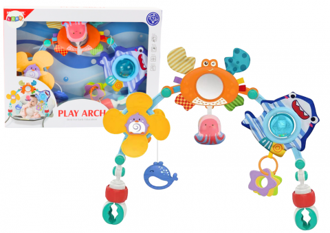 Jucarii Copii - carusel-textil-animalute-agatatoare-ocean-Bebelul
