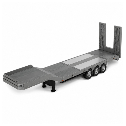 Remorca cu platforma joasa pentru Scania 770S Huina Gri 1:18, 8 ani+ [2]