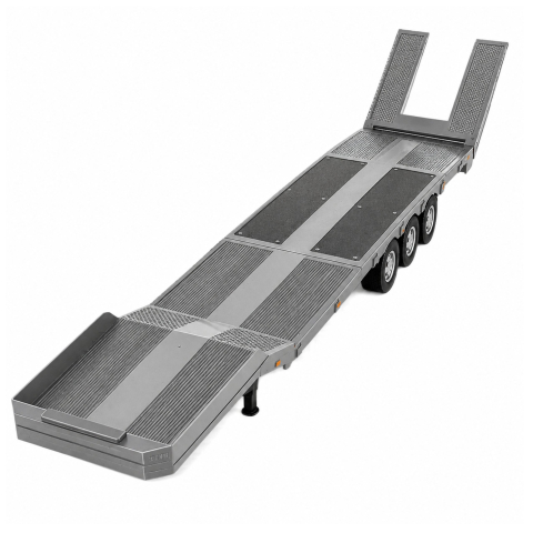 Remorca cu platforma joasa pentru Scania 770S Huina Gri 1:18, 8 ani+ [1]