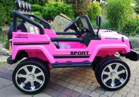Jeep S2388 Pink, Mașinuță electrică 4x4, Roz [4]