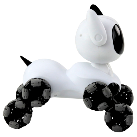 Robot cu telecomanda Caine TOOBY 4WD 360 grade Alb Negru, 8 ani+ [6]