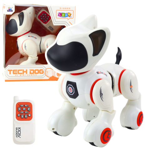 Jucarii cu telecomanda (RC) - Robot cu telecomanda Catelus Interactiv cu sunete si lumini, 3 ani+
