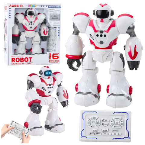 Jucarii cu telecomanda (RC) - Robot cu telecomanda U Ictory Interactiv 16 Functii Roz