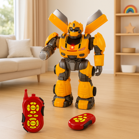 robot-galben-mare-telecomanda-sunete-lumini-inele-spuma-Bebelul [1]