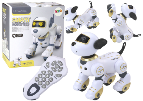 Jucarii cu telecomanda (RC) - Robot interactiv Caine cu telecomanda, dans si comenzi, auriu, 3 ani+