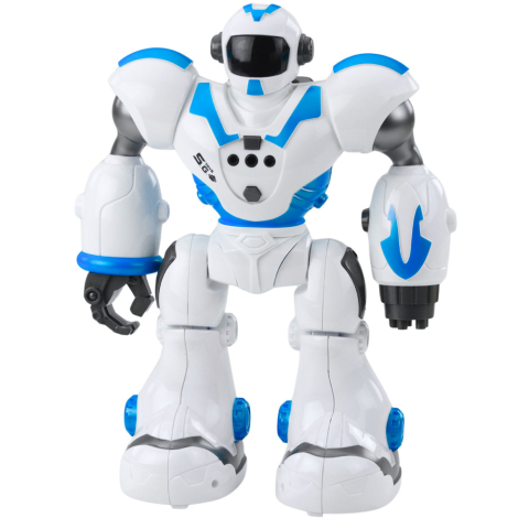 Robot interactiv telecomandat RC 16 functii lumini sunete albastru [5]