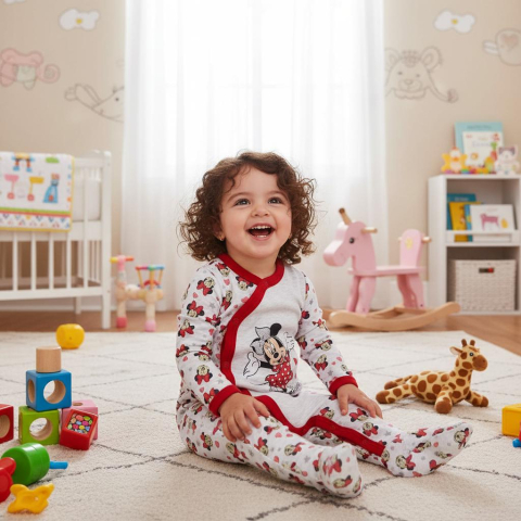 Imbracaminte - Salopetă Minnie Mouse din Bumbac - Disney